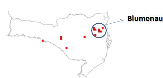 Chuva e trovoada desta quinta (12) foi mais forte na região das Itoupavas