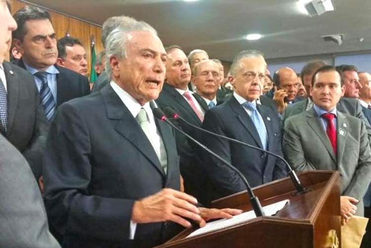Michel Temer dá posse a novos ministros e faz discurso de posse | Foto: Pedro Peduzzi/Agência Brasil