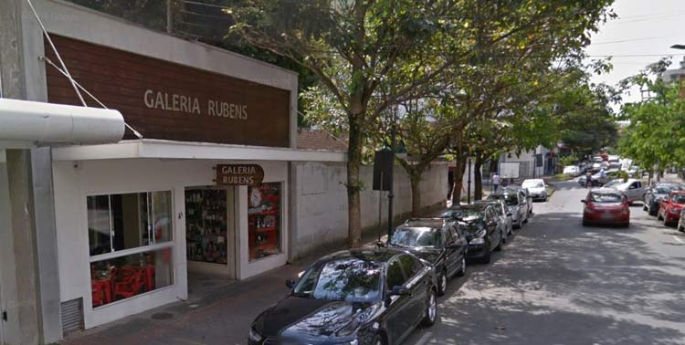 Galeria Rubens, na Rua Curt Hering | Imagem: Google Maps (Street View) Dez 201